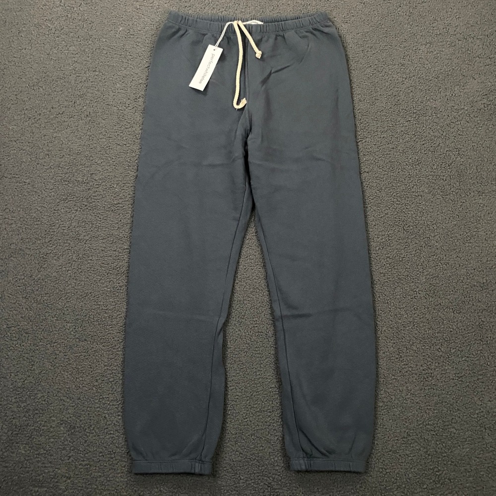 Perfectwhitetee Johnny Jogger Sweatpants Womens XS Blue French Terry Soft USA